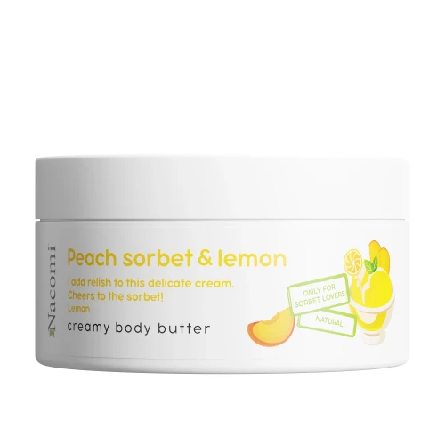 Nacomi - Manteca corporal cremosa - sorbete de melocotón y limón 100 ml.webp
