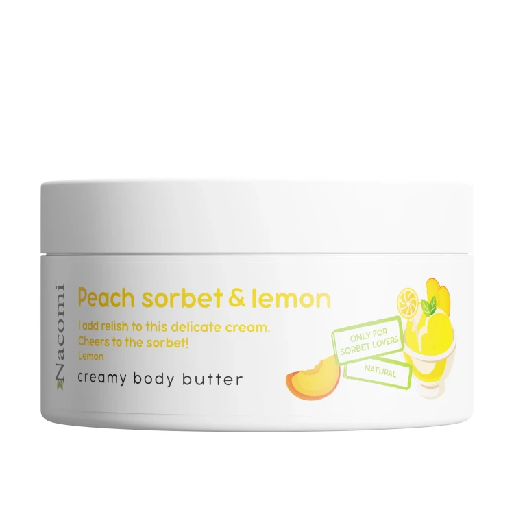 Nacomi - Manteca corporal cremosa - sorbete de melocotón y limón 100 ml.webp