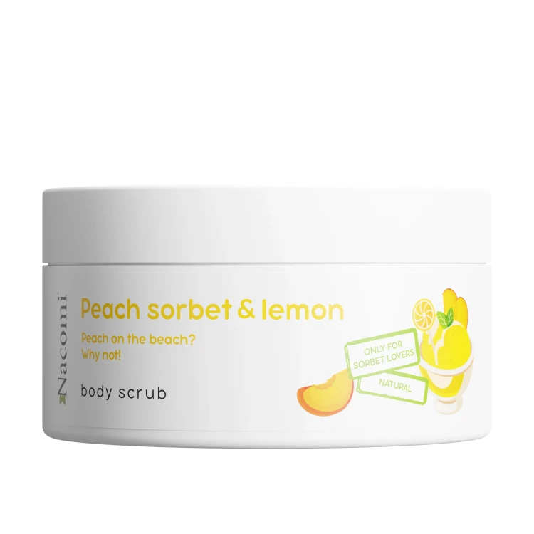 Nacomi - Exfoliante corporal espumoso - sorbete de melocotón con limón 100ml